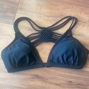 Women's Strappy Black xhilaration cross back bikini top